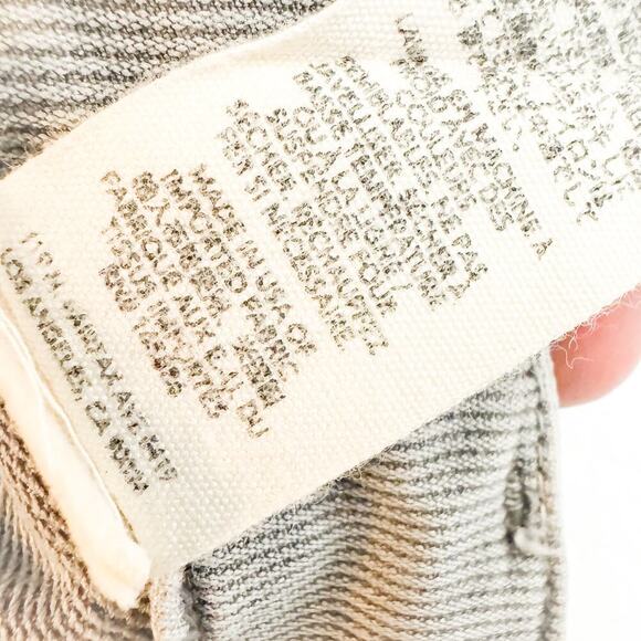 The Great Corduroy Style Slim Leg Gray Denim Stretch Jean Pants Size 28 - Picture 8 of 9